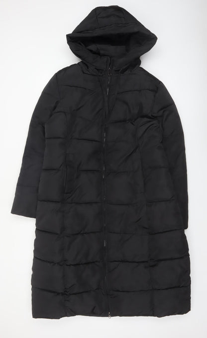 FLXJINEYU Womens Black 3XL Long Hooded Puffer Coat