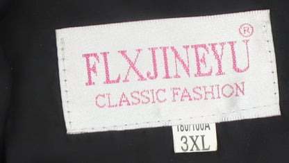 FLXJINEYU Womens Black 3XL Long Hooded Puffer Coat