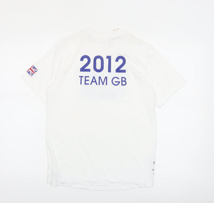 Team GB Boys White 13-14 Years Short Sleeve Sports T-Shirt