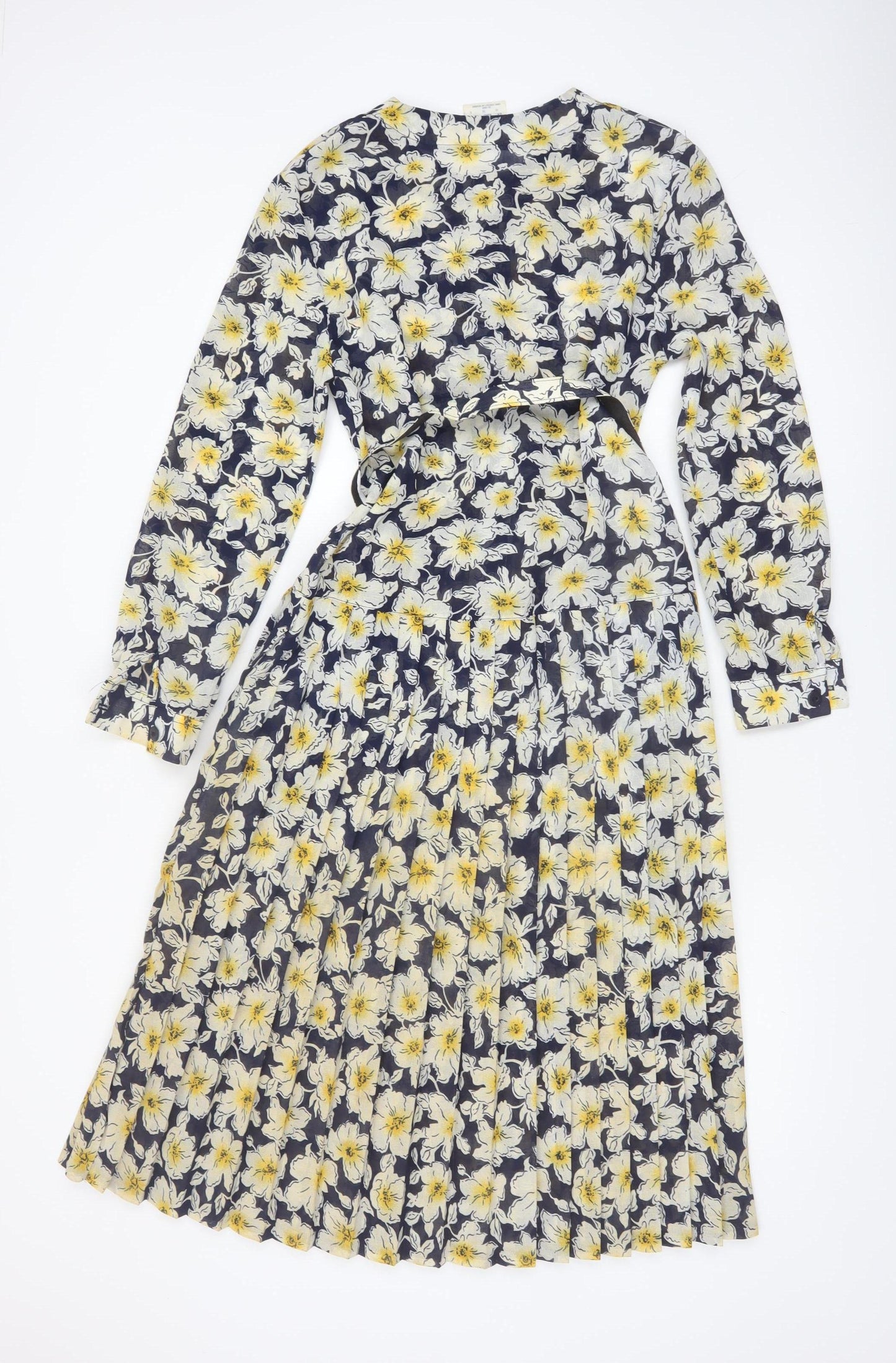 Eastex Women's Multicoloured Floral Midi A-Line Dress Size 10