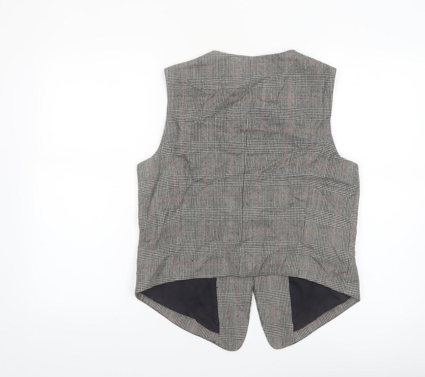 Giorgio Sant' Angelo Women's Grey Check Suit Waistcoat M Classic Fit