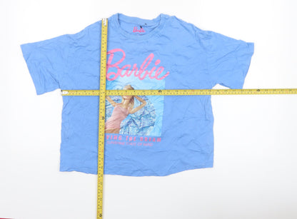 Marks and Spencer Girls Blue Barbie Graphic T-Shirt 12-13 Years