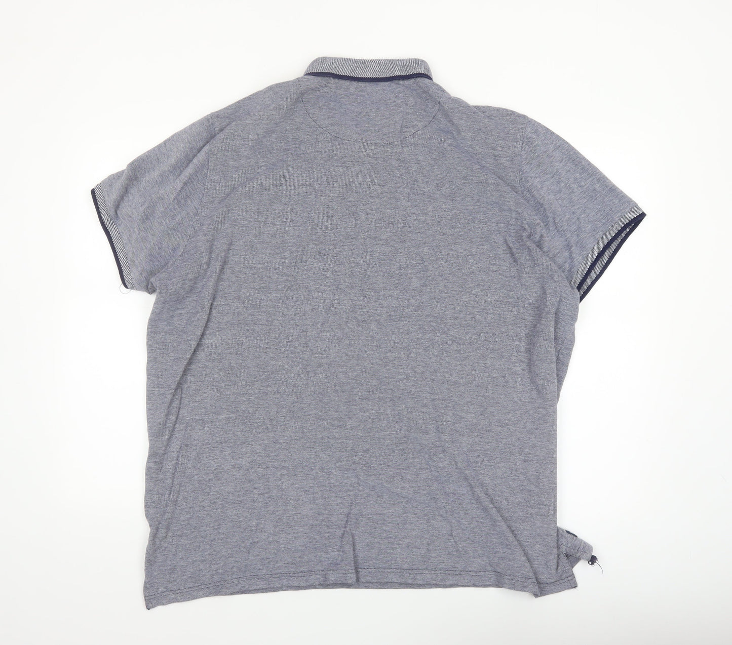 SoulCal & Co Men's Grey 3XL Cotton Short Sleeve Polo Shirt