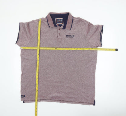 SoulCal & Co Men’s Purple 3XL Polo Shirt 100% Cotton Classic Fit