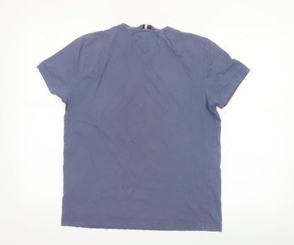Tommy Hilfiger Men's Blue Logo Organic Cotton T-Shirt Size M