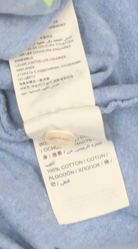 Superdry Men's Blue Striped Cotton Polo Shirt Size XL Classic Fit