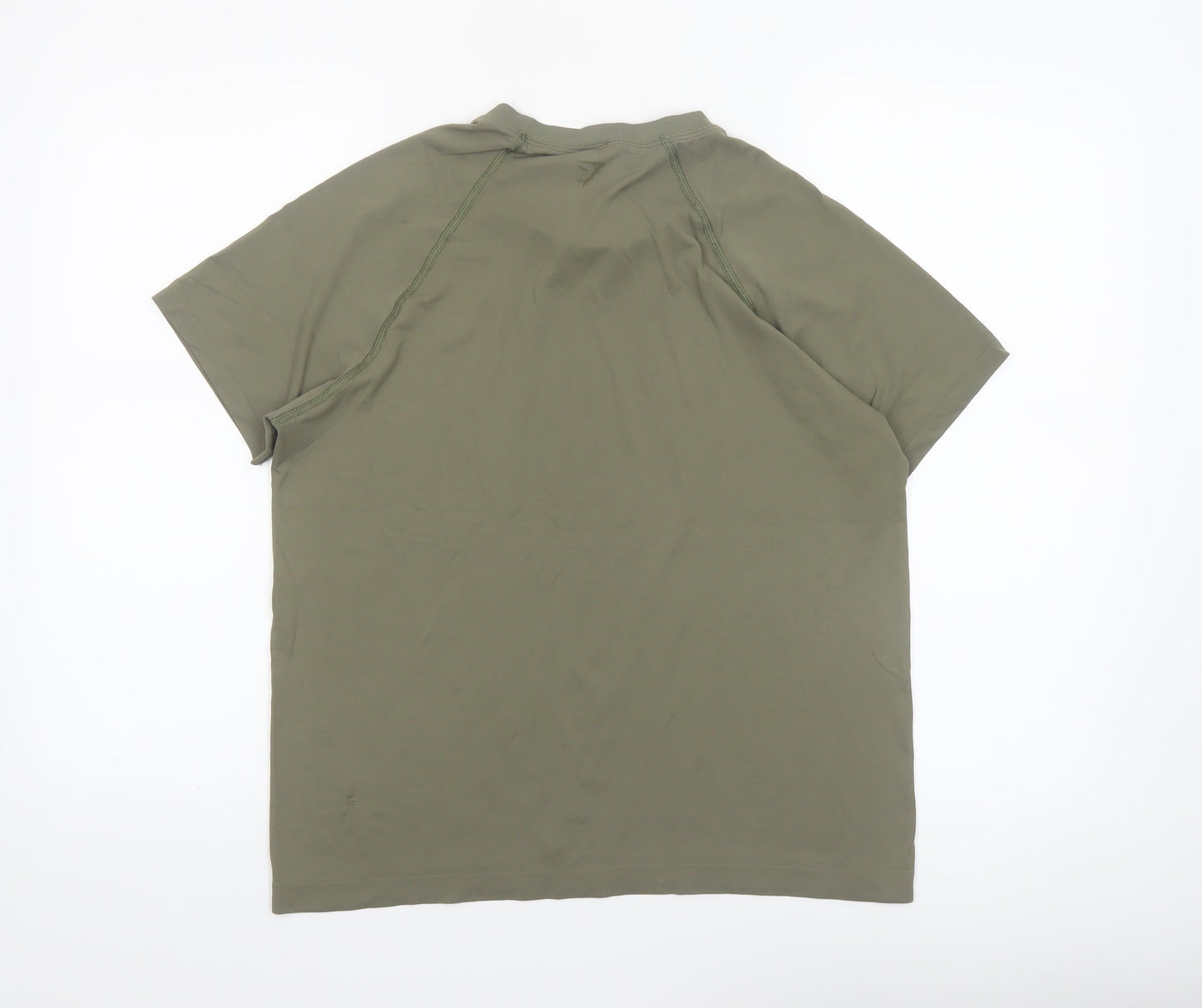 Gymshark Womens Green Athletic T-Shirt M Lightweight Activewear Top
