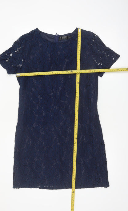 Pussycat London Women’s Blue Lace Shift Dress Size 12