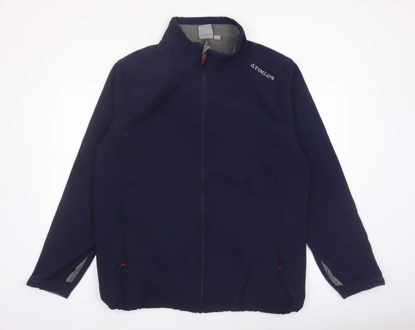 TOG24 Men's Blue 2XL Softshell Jacket Windproof Hiking Coat