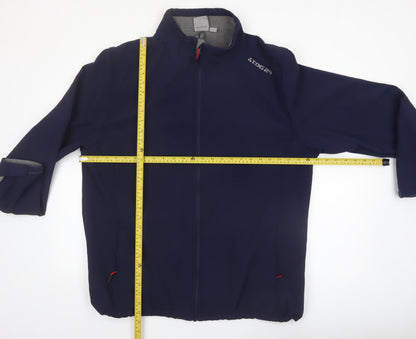TOG24 Men's Blue 2XL Softshell Jacket Windproof Hiking Coat