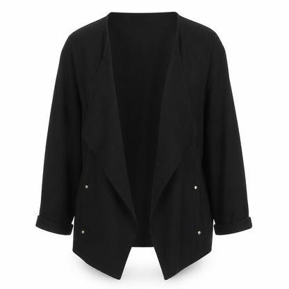 Wallis Women’s Black XL Open Jersey Jacket - Lightweight Workwear