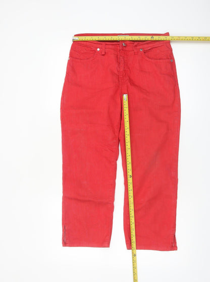 Marks and Spencer Per Una Red Straight Leg Women's Jeans Size 10