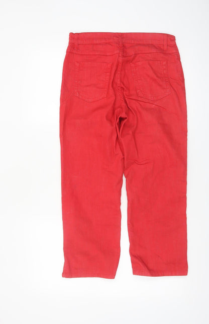 Marks and Spencer Per Una Red Straight Leg Women's Jeans Size 10