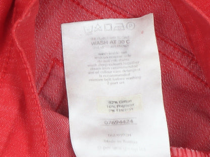 Marks and Spencer Per Una Red Straight Leg Women's Jeans Size 10