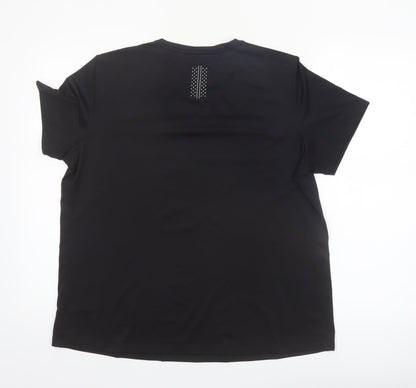 Crivit Women's Black Short Sleeve Sports T-Shirt Size L