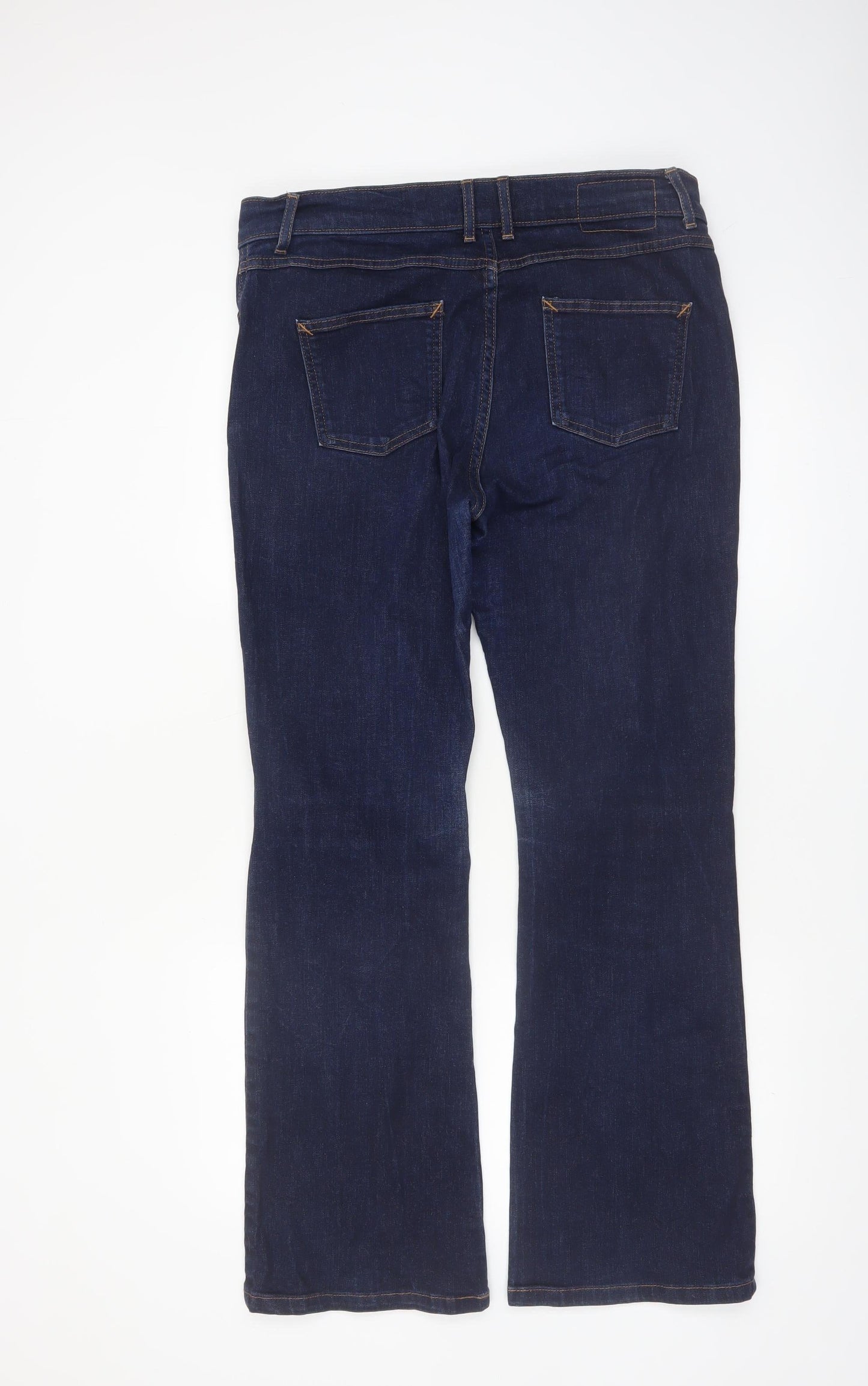 Marks and Spencer Women Blue Bootcut Jeans Size 14 Regular Fit