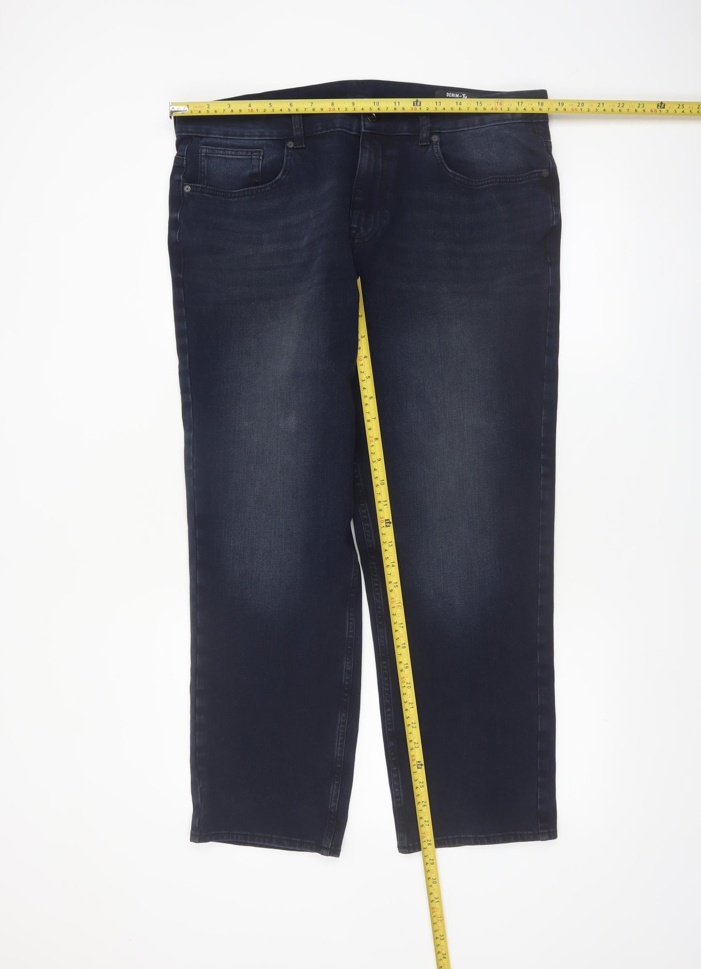 Denim by Tu Men's Blue 36S Straight Fit Jeans
