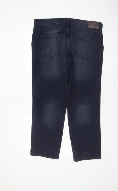 Denim by Tu Men's Blue 36S Straight Fit Jeans