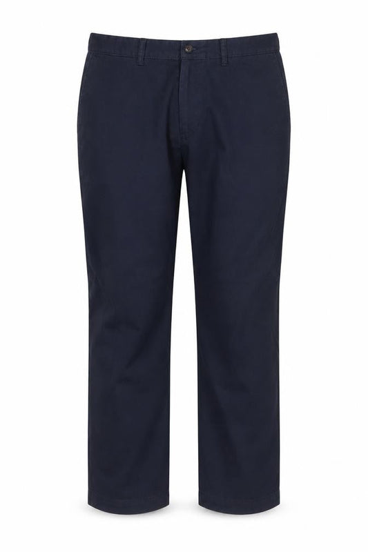 Marks and Spencer Men's Blue Chino Trousers 36W 29L Regular Fit