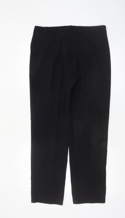 Marks and Spencer Women's Black Size 12 Regular Dress Pants Trousers