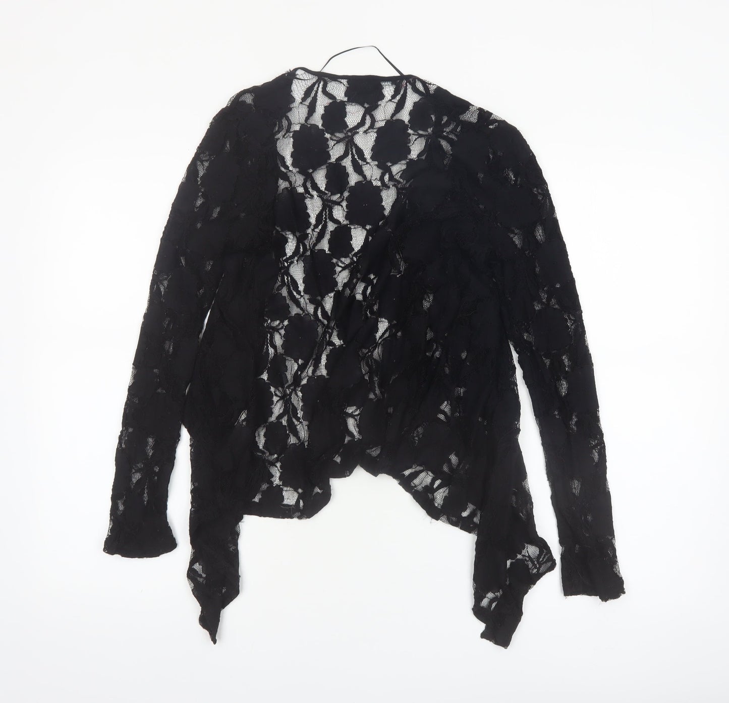 Atmosphere Women’s Black Lace Kimono Blouse Size 8 Long Sleeve