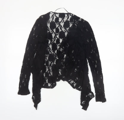 Atmosphere Women’s Black Lace Kimono Blouse Size 8 Long Sleeve