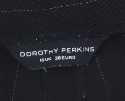 Dorothy Perkins Women’s Black Pinstripe Flared Dress Trousers Size 10