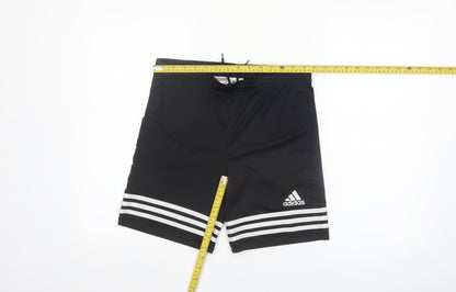 Adidas Boys Black Climalite Athletic Shorts Size YXL 164 Polyester