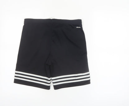 Adidas Boys Black Climalite Athletic Shorts Size YXL 164 Polyester