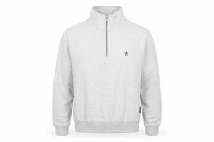 French Connection Men's Grey M 1/2 Zip Sweatshirt High Neck