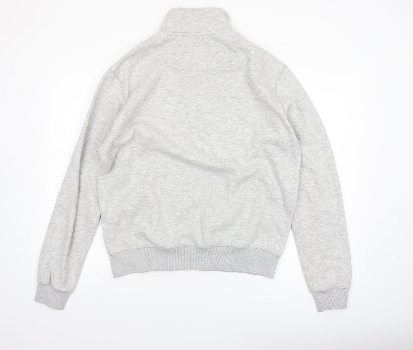 French Connection Men's Grey M 1/2 Zip Sweatshirt High Neck