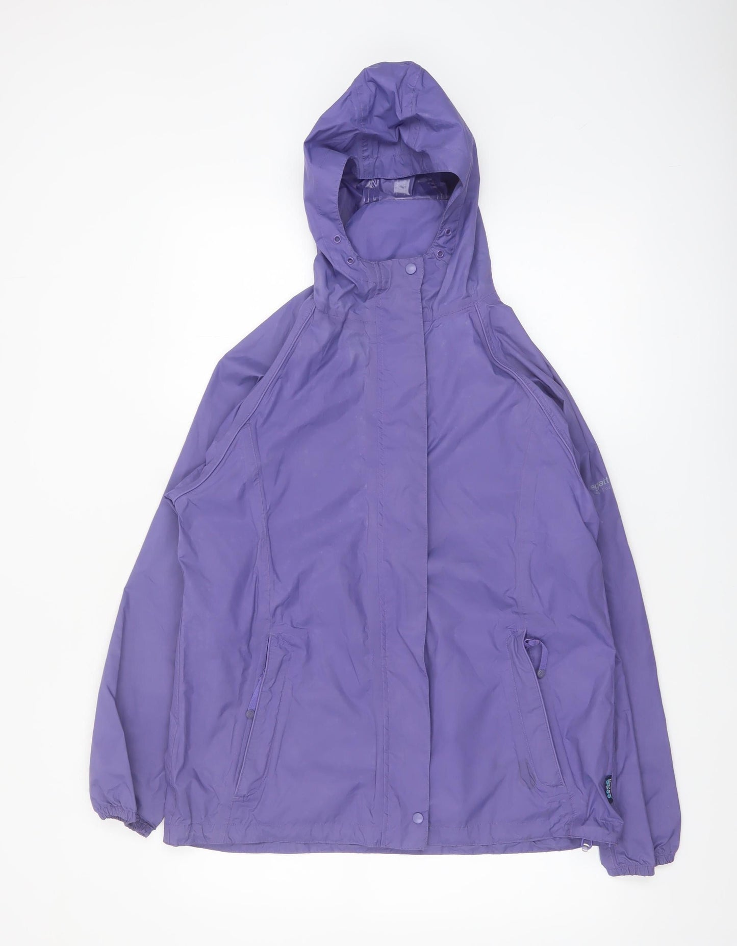 Regatta Women's Purple Waterproof Hooded Rain Jacket Size 12