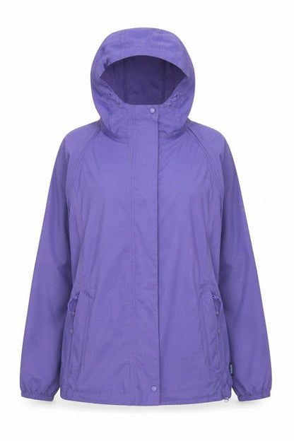 Regatta Women's Purple Waterproof Hooded Rain Jacket Size 12