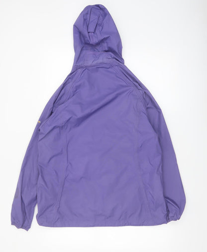 Regatta Women's Purple Waterproof Hooded Rain Jacket Size 12
