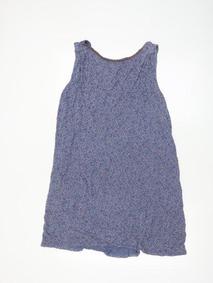 Next Women’s Blue Floral Sleeveless Shift Dress Size 16 Tall