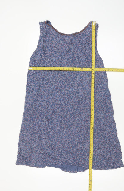 Next Women’s Blue Floral Sleeveless Shift Dress Size 16 Tall