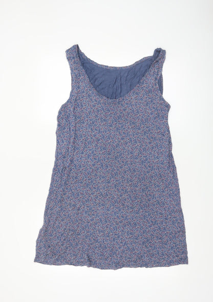 Next Women’s Blue Floral Sleeveless Shift Dress Size 16 Tall