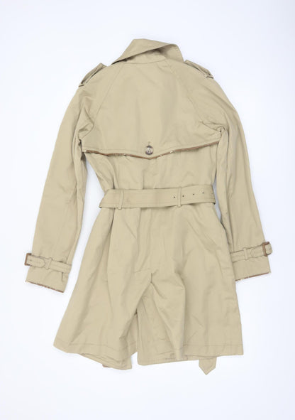 Jones New York Women's Beige XS Trench Coat Belted Classic Style