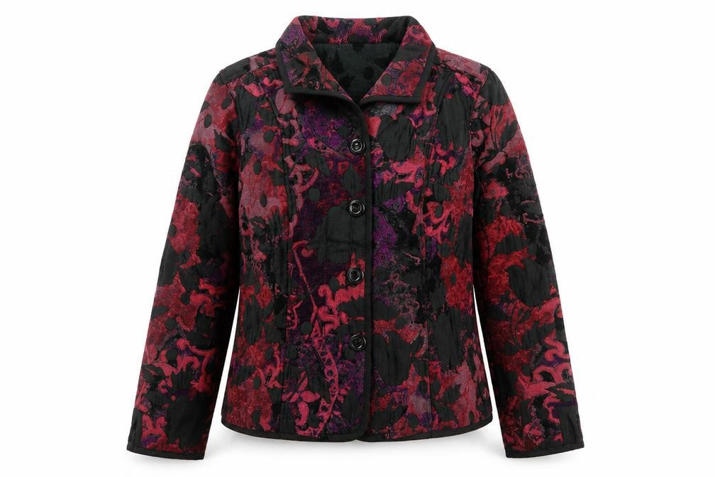 Christopher & Banks Women's Multicoloured Floral Button Jacket Size S