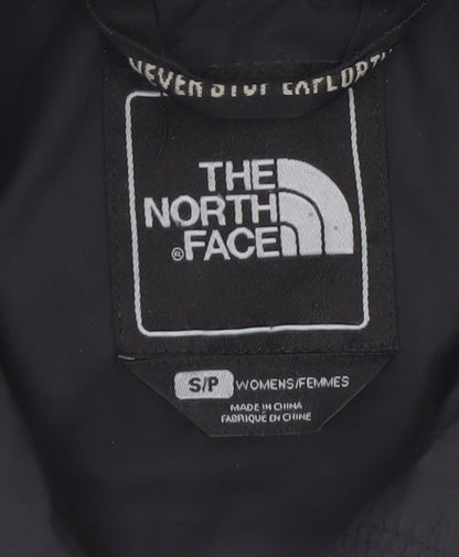The North Face Womens Black Pea Coat Mid-Length Water Resistant Size S