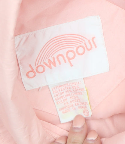 Downpour Women Pink Mid-Length Belted Rain Coat S