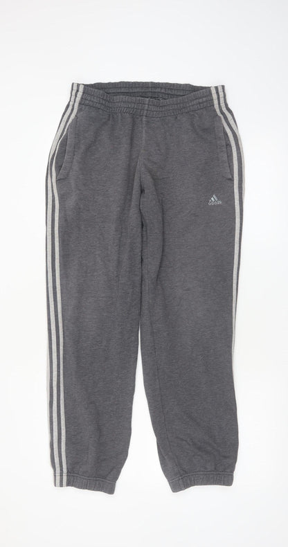 Adidas Men’s Grey Sweatpants Small Regular Fit Performance Essentials