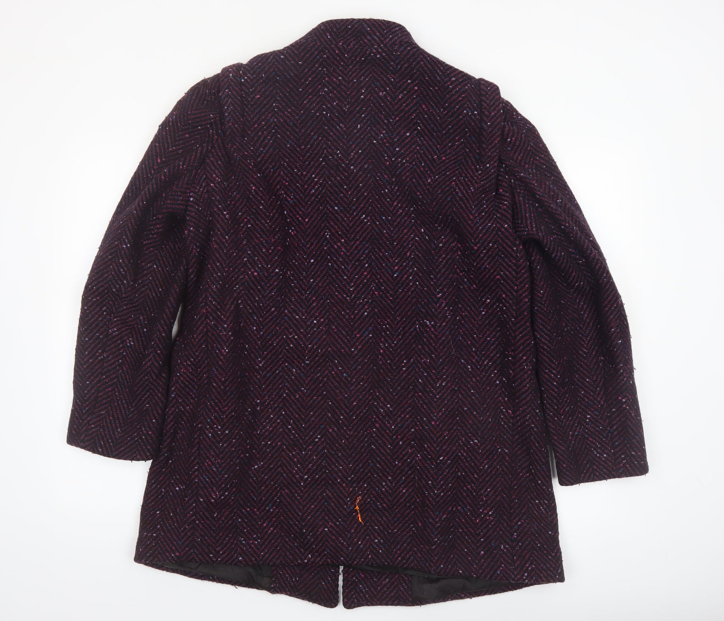 Bert Newman Petite Women’s Purple Wool Blend Mid-Length Coat Size 12