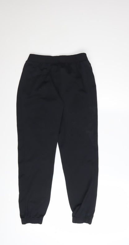 Under Armour Boys Black Jogger Trousers Size 12 Years Polyester Sports Pants