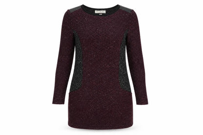 Paco Boutique Women's Purple Knit Shift Dress Size 10