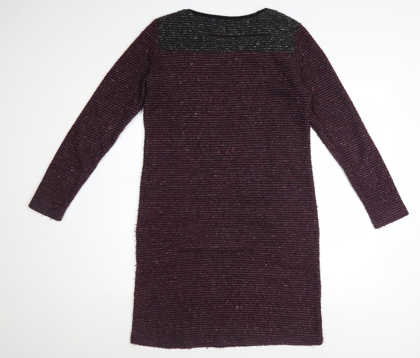 Paco Boutique Women's Purple Knit Shift Dress Size 10