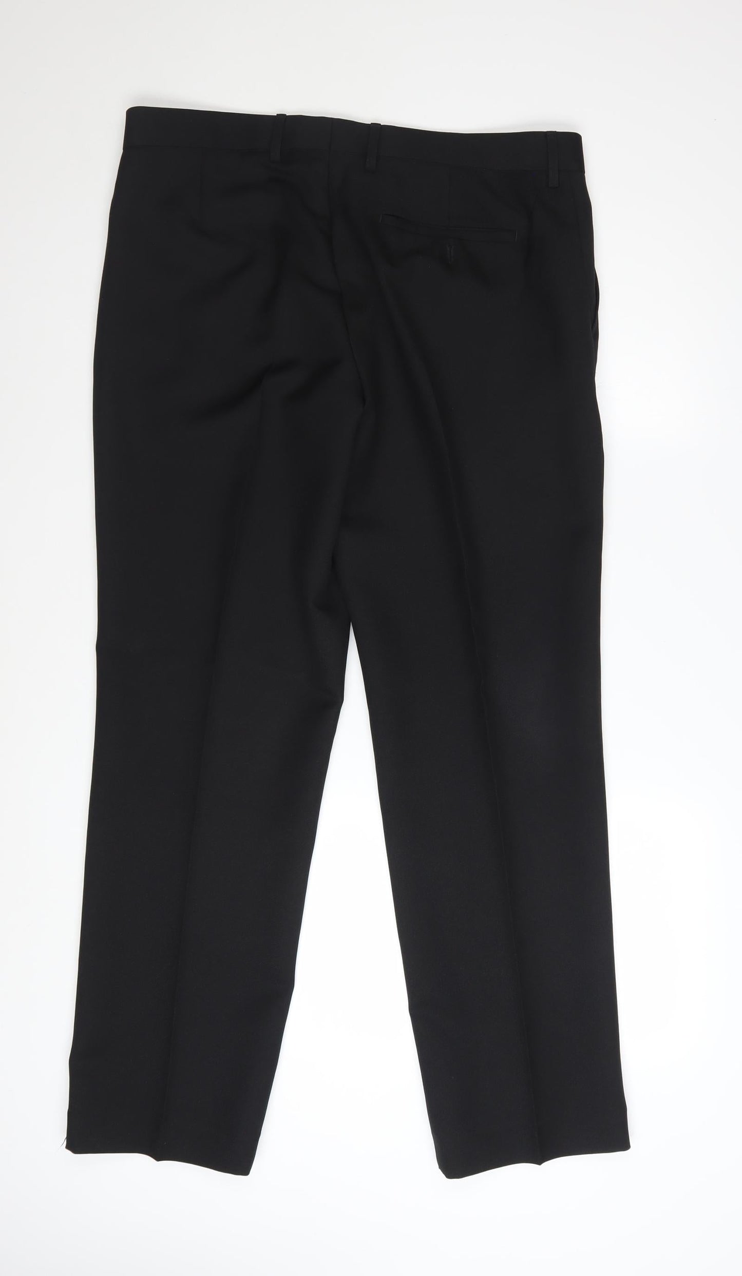 F&F Men’s Black Tailoring Dress Pants Regular Fit 35W 31L
