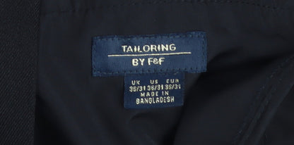 F&F Men’s Black Tailoring Dress Pants Regular Fit 35W 31L
