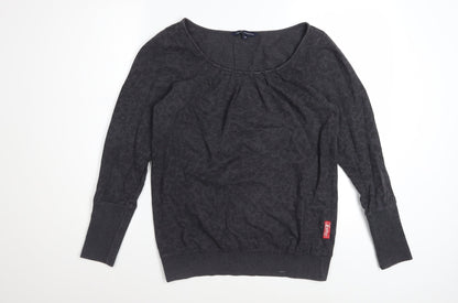 French Connection Women's Grey Cotton Pullover Sweatshirt M
