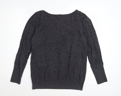 French Connection Women's Grey Cotton Pullover Sweatshirt M